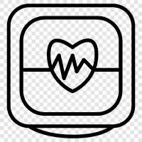 EKG, heart, heart health, heart rhythm icon svg