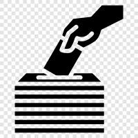 election, voting, polling, democracy Значок svg