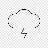 electric, thunder, storm, weather icon svg