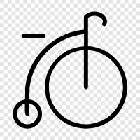 electric bike, folding bike, tandem bike, High wheel bike icon svg