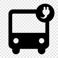 electric bus icon svg