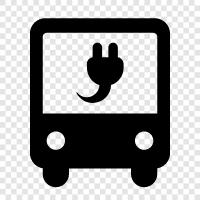 Electric bus company, Electric bus manufacturing, Electric bus technology, Electric bus icon svg