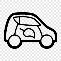 Electric Car, Hybrid Car, Fuel Cell Car, Solar Car icon svg