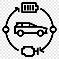 electric car, fuel efficiency, green car, eco car icon svg