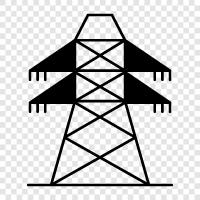 electric company, energy, power, solar icon svg