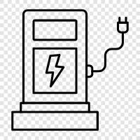 electric current, electric potential, electricity, electron icon svg