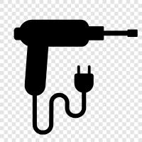 electric drill, electric screwdriver bits, electric screwdriver socket, electric screw icon svg