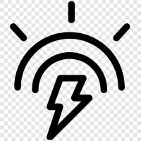 electric, storm, weather, power icon svg