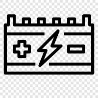 electric, battery, rechargeable, solar icon svg