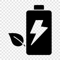 electric, battery, power, solar icon svg