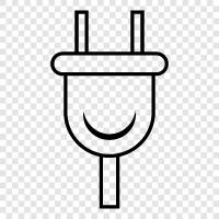 Электрический, зарядный, USB, кабельный Значок svg