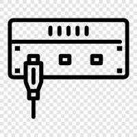 elektrisch, digital, computer, computerisiert symbol