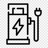 electric field, electric potential, electric potential energy, electric current icon svg