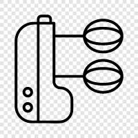 electric mixer, electric blender, electric food processor, electric grinder icon svg