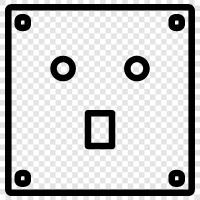 electric outlet, plug, outlet, power outlet icon svg