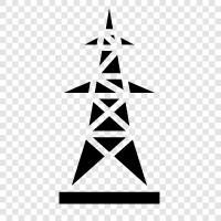 electric power, electric line, electrician, power line icon svg