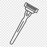 electric razor, wet shaving, safety razor, disposables icon svg