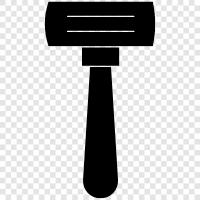 electric razor, cartridge razor, razor blades, wet shaving icon svg