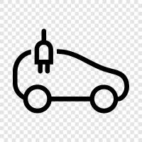 Elektrofahrzeuge, Elektroautos, Elektroautos sind die Zukunft, Elektroautos sind symbol