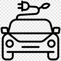 Electric Vehicles, Electric Cars, Green Cars, Renewable Energy icon svg