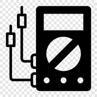 electrical, measurement, resistor, capacitors Значок svg