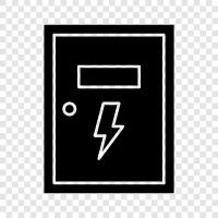 electrician, electrician helper, electrician helper tools, electric panel box icon svg