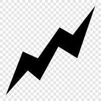 Strom, Stromsturm, Donner, Wetter symbol