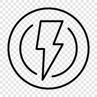 Electricity, Energy, Energy Sources, Renewable Energy icon svg