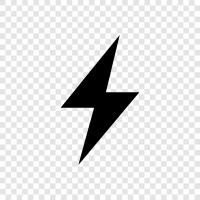 Electricity, Electric, Thunder, Storm icon svg