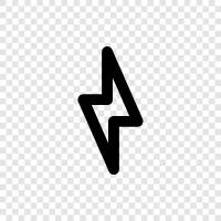 Electricity, Electric, Lightning, Thunder icon svg