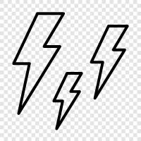 electricity, spark, bolt, sparks icon svg