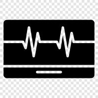 электрокардиограмма, ЭКГ, сердце, медицина Значок svg