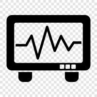 electrocardiogram, ECG reading, heart rhythm, EKG icon svg