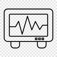 electrocardiogram, heart, heart rhythm, electrocardiogram reading icon svg