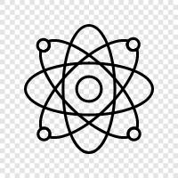 electron, nucleus, atomic number, isotope icon svg