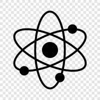 electron, nucleus, protons, neutron icon svg