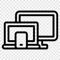 elektronische, elektronische Geräte, TV, Laptop symbol