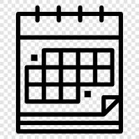 electronic, schedule, appointments, todo list icon svg