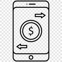 electronic transactions, online transactions, online banking, online shopping icon svg