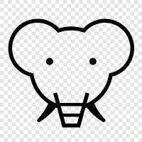 elephant facts, elephant conservation, elephant ivory, elephant population icon svg