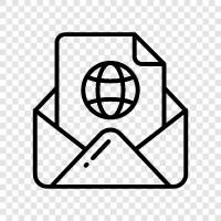 email addresses, email marketing, email content, email campaigns icon svg