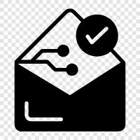 email, checking, email checking, email checking service icon svg