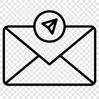 Электронная почта, отправка электронной почты Значок svg