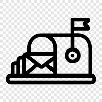 email, send, receive, storage icon svg