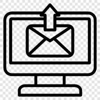 Электронная почта, почтовые сообщения, почтовые отправления Значок svg