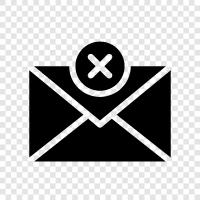 email, junk mail, spam filter, email client icon svg