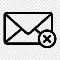 Email Delete, Email Remove Emails, Email Delete Emails, Email Erase Emails icon svg