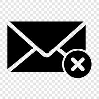 Email Deletion, Delete Email, Delete Email Account, Email Erasure icon svg
