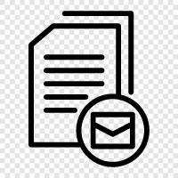 email, email attachments, email messages, email signatures icon svg