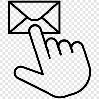 email, email touch, email on touch screen, email on phone icon svg